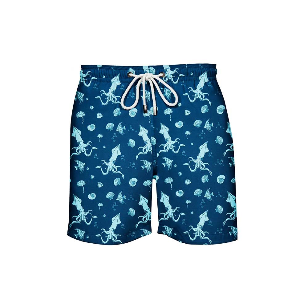 House of Malabar Swim Shorts - Sea Squid