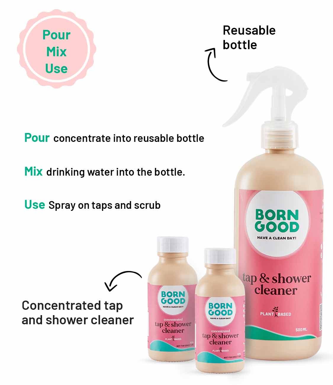 Born Good Conc. Tap and Shower Cleaner