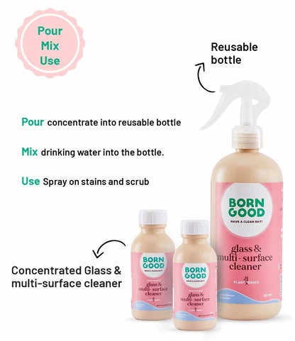 Born Good Conc. Glass and Multi Surface Cleaner – Ocean Breeze