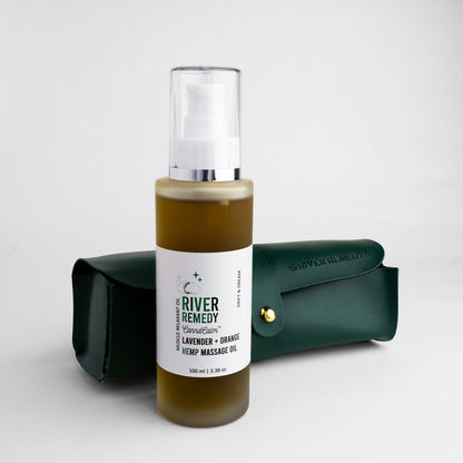 CANNACALM HEMP MASSAGE OIL-LAVENDER + ORANGE