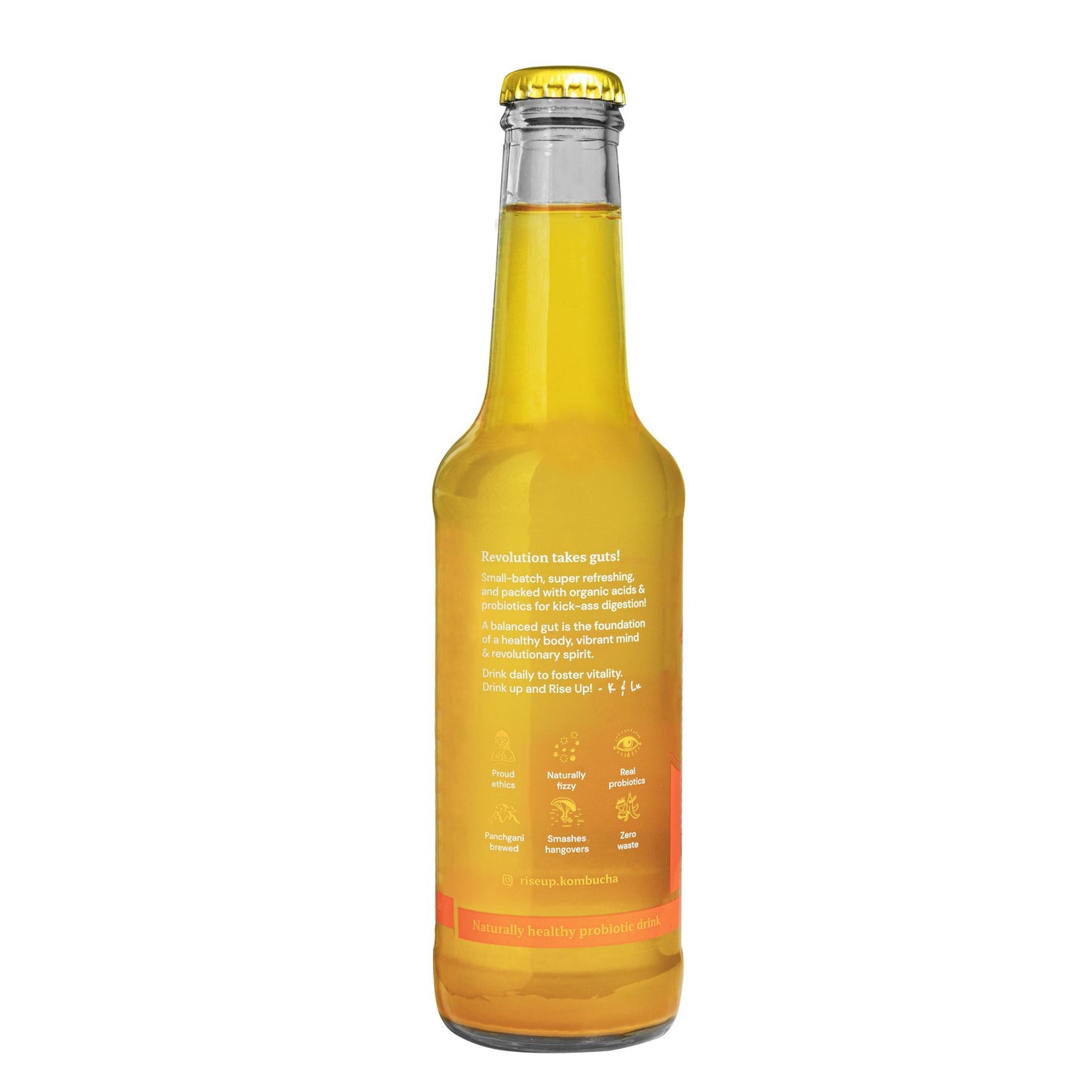 Rise Up Kombucha Lemon Ginger