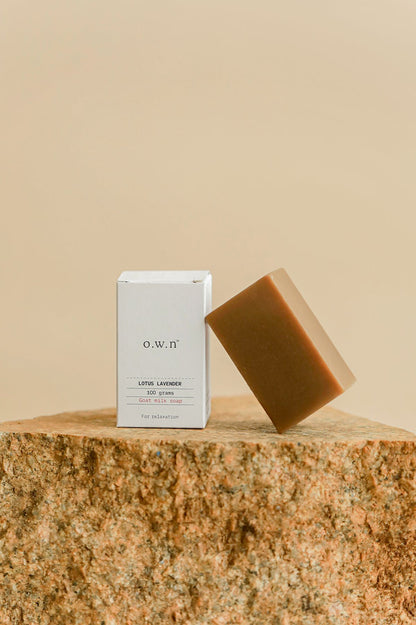 OWN Soaps LOTUS LAVENDER goat milk soap