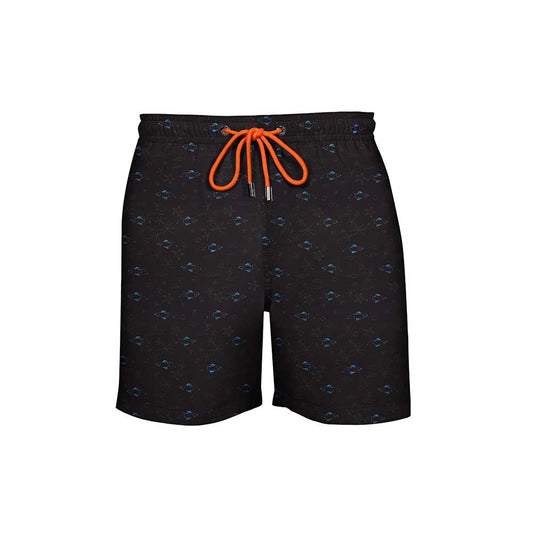 House of Malabar Swim Shorts - Ocean Life Black