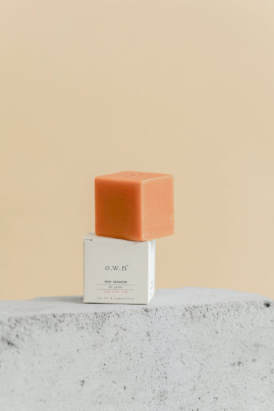 OWN Soaps ROSE GERANIUM goat milk soap