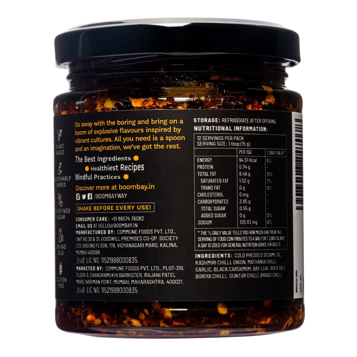 Boombay Five Chilli Oil